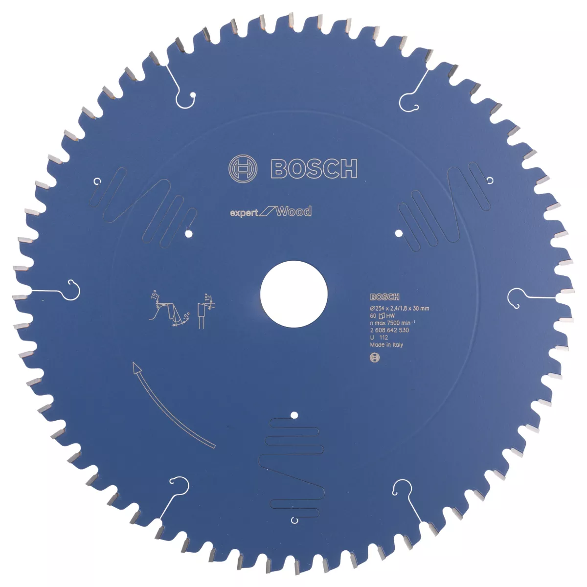 Lame BOSCH Expert for wood Ø254 x 30 mm pour scie à onglet Lame BOSCH Expert for wood Ø254 x 30 mm pour scie à onglet
